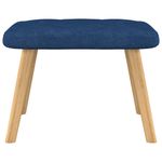 Casa si Gradina - Mobilier - Scaune si fotolii - Fotolii - Fotoliu de relaxare cu taburet, albastru, textil - Infinity.ro