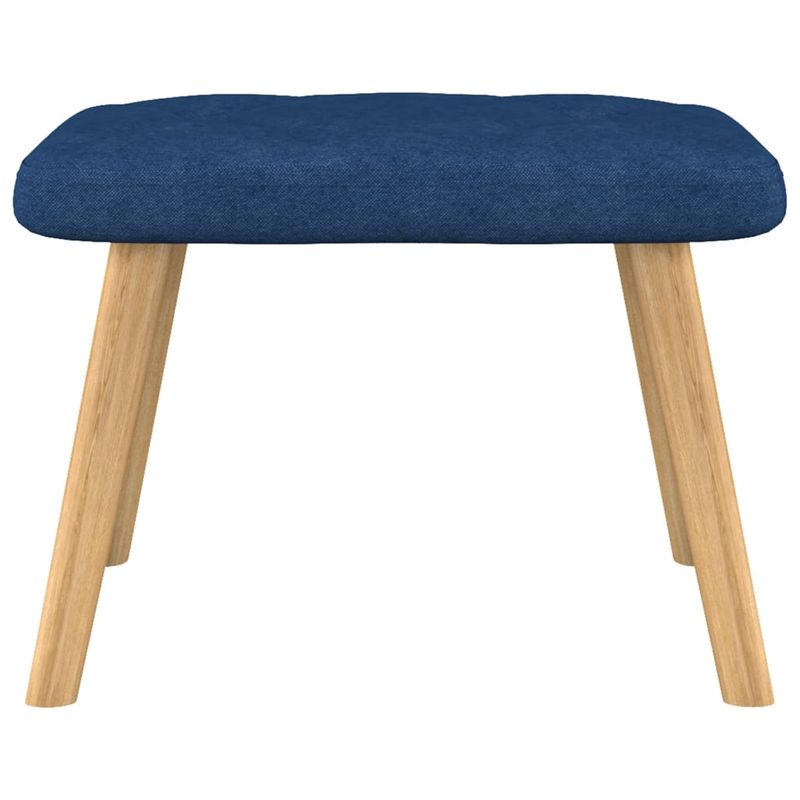 Casa si Gradina - Mobilier - Scaune si fotolii - Fotolii - Fotoliu de relaxare cu taburet, albastru, textil - Infinity.ro