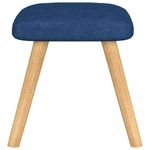 Casa si Gradina - Mobilier - Scaune si fotolii - Fotolii - Fotoliu de relaxare cu taburet, albastru, textil - Infinity.ro