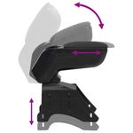 Auto si Moto - Piese auto si accesorii - Interior auto - Scaune si banchete - Cotiera auto universala, negru, 13x33x(33-53) cm ABS - Infinity.ro