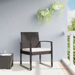 Casa si Gradina - Gradina si terasa - Mobilier exterior - Scaune si sezlonguri gradina - Scaune de bucatarie de gradina, 2 buc., maro, rattan PP - Infinity.ro