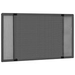 Casa si Gradina - Textile si covoare - Perdele si draperii - Perdele - Plasa insecte extensibila ferestre, antracit, (100-193)x75 cm - Infinity.ro
