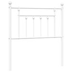 Casa si Gradina - Mobilier - Paturi si accesorii - Accesorii paturi - Tablie de pat metalica, alb, 80 cm - Infinity.ro