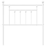 Casa si Gradina - Mobilier - Paturi si accesorii - Accesorii paturi - Tablie de pat metalica, alb, 80 cm - Infinity.ro