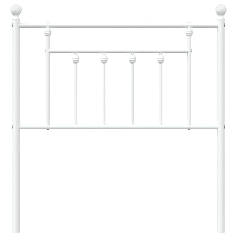 Casa si Gradina - Mobilier - Paturi si accesorii - Accesorii paturi - Tablie de pat metalica, alb, 80 cm - Infinity.ro