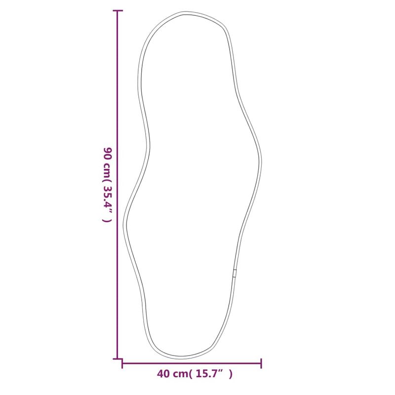 Casa si Gradina - Decoratiuni - Oglinzi - Oglinda de perete, auriu, 90x40 cm - Infinity.ro