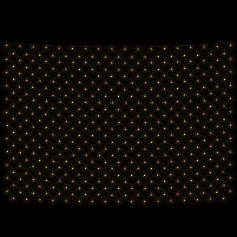 Casa si Gradina - Electrice - Cabluri electrice si conductori - Plasa lumini de Craciun alb cald 3x3m 306 LED interior/exterior - Infinity.ro