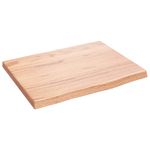 Casa si Gradina - Mobilier - Biblioteci si rafturi - Rafturi - Polita perete maro deschis 40x30x2 cm lemn masiv stejar tratat - Infinity.ro
