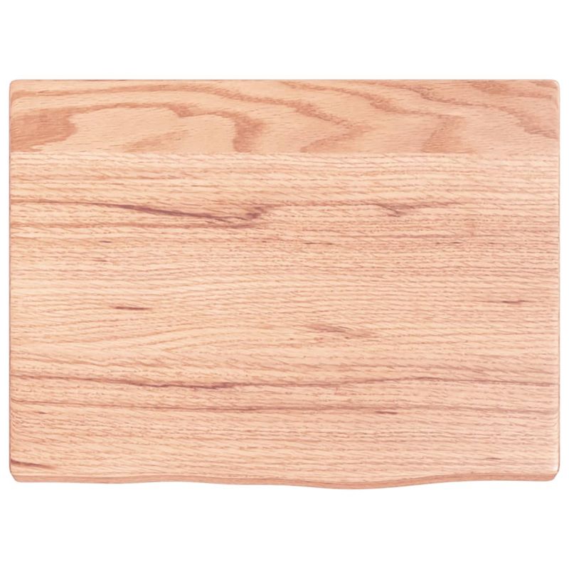 Casa si Gradina - Mobilier - Biblioteci si rafturi - Rafturi - Polita perete maro deschis 40x30x2 cm lemn masiv stejar tratat - Infinity.ro