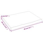 Casa si Gradina - Mobilier - Biblioteci si rafturi - Rafturi - Polita perete maro deschis 40x30x2 cm lemn masiv stejar tratat - Infinity.ro