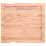 Casa si Gradina - Mobilier - Feronerie si accesorii mobila - Blat masa, 60x50x(2-6) cm, lemn tratat contur organic, maro deschis - Infinity.ro