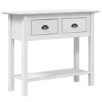 Casa si Gradina - Mobilier - Comode si corpuri - Console - Masuta consola "BODO", alb, 90x34,5x73 cm, lemn masiv de pin - Infinity.ro