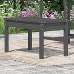 Casa si Gradina - Gradina si terasa - Mobilier exterior - Bancute de gradina - Banca de gradina, gri, 80x44x45 cm, lemn masiv de pin - Infinity.ro