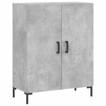 Casa si Gradina - Mobilier - Comode si corpuri - Comode - Servanta, gri beton, 69,5x34x90 cm, lemn compozit - Infinity.ro