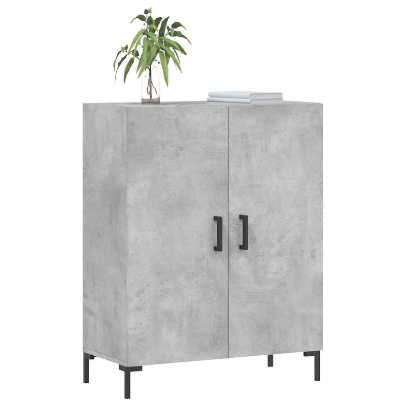 Casa si Gradina - Mobilier - Comode si corpuri - Comode - Servanta, gri beton, 69,5x34x90 cm, lemn compozit - Infinity.ro