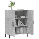 Casa si Gradina - Mobilier - Comode si corpuri - Comode - Servanta, gri beton, 69,5x34x90 cm, lemn compozit - Infinity.ro