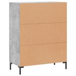 Casa si Gradina - Mobilier - Comode si corpuri - Comode - Servanta, gri beton, 69,5x34x90 cm, lemn compozit - Infinity.ro