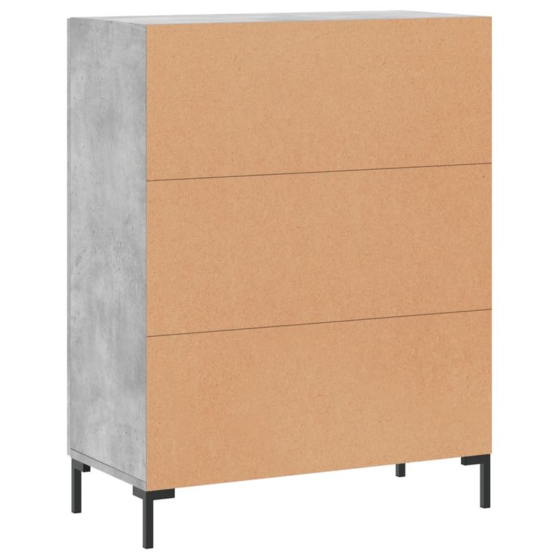 Casa si Gradina - Mobilier - Comode si corpuri - Comode - Servanta, gri beton, 69,5x34x90 cm, lemn compozit - Infinity.ro