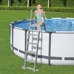 Casa si Gradina - Constructii - Scari si accesorii interioare - Alte accesorii pentru piscine - Bestway Scara de siguranta piscina cu 4 trepte Flowclear, 132 cm - Infinity.ro
