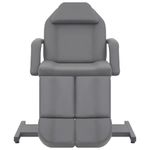 Ingrijire personala si Cosmetice - Sanatate si wellness - Articole wellness - Fotolii de masaj - Scaun tratament de infrumusetare, gri, 180x62x78 cm, piele eco - Infinity.ro