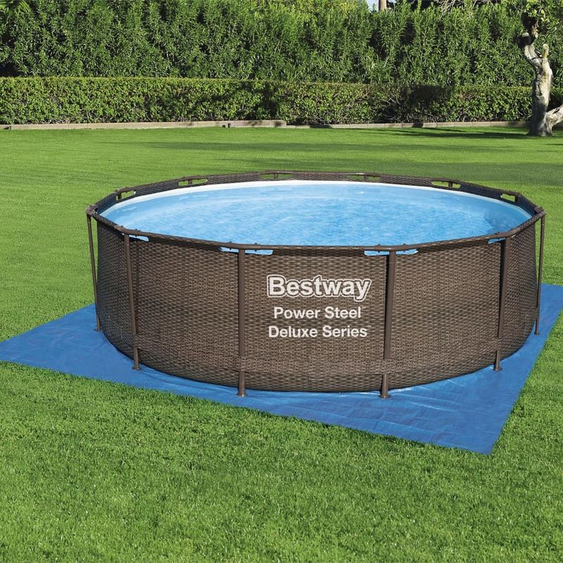 Casa si Gradina - Constructii - Scari si accesorii interioare - Alte accesorii pentru piscine - Bestway Panza de sol pentru piscina Flowclear, 396 x 396 cm - Infinity.ro