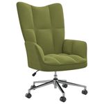 Casa si Gradina - Mobilier - Scaune si fotolii - Fotolii - Fotoliu de relaxare, verde deschis, catifea - Infinity.ro