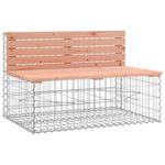 Casa si Gradina - Gradina si terasa - Mobilier exterior - Bancute de gradina - Banca de gradina tip gabion 287x71x65,5 cm, lemn masiv Douglas - Infinity.ro