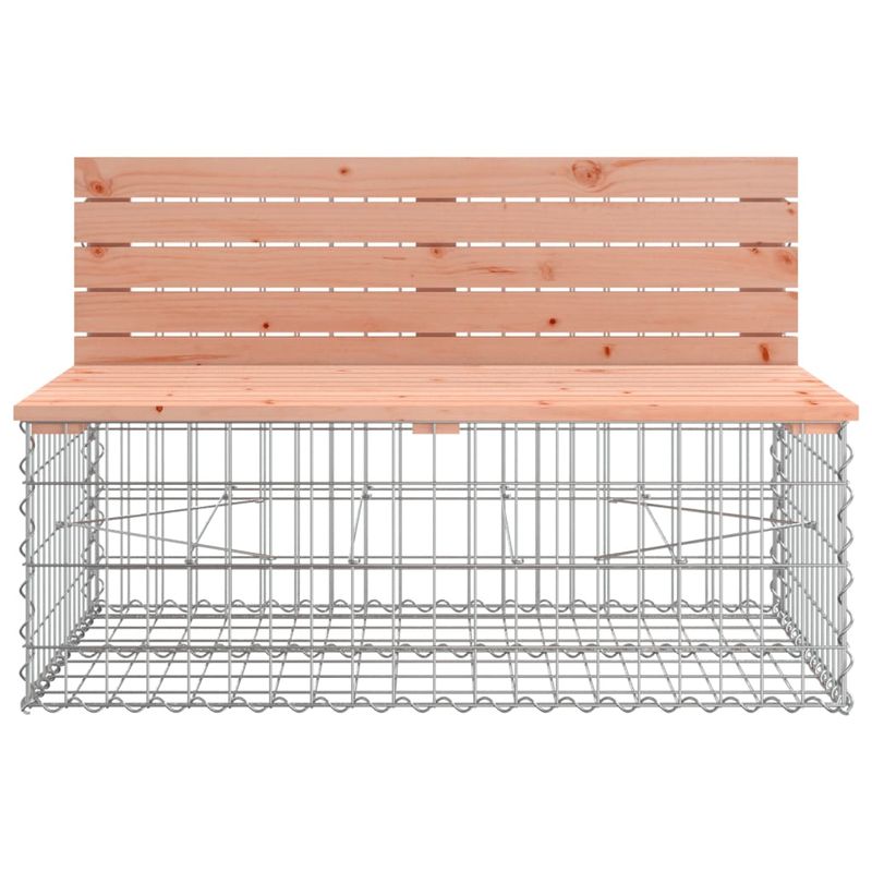 Casa si Gradina - Gradina si terasa - Mobilier exterior - Bancute de gradina - Banca de gradina tip gabion 287x71x65,5 cm, lemn masiv Douglas - Infinity.ro