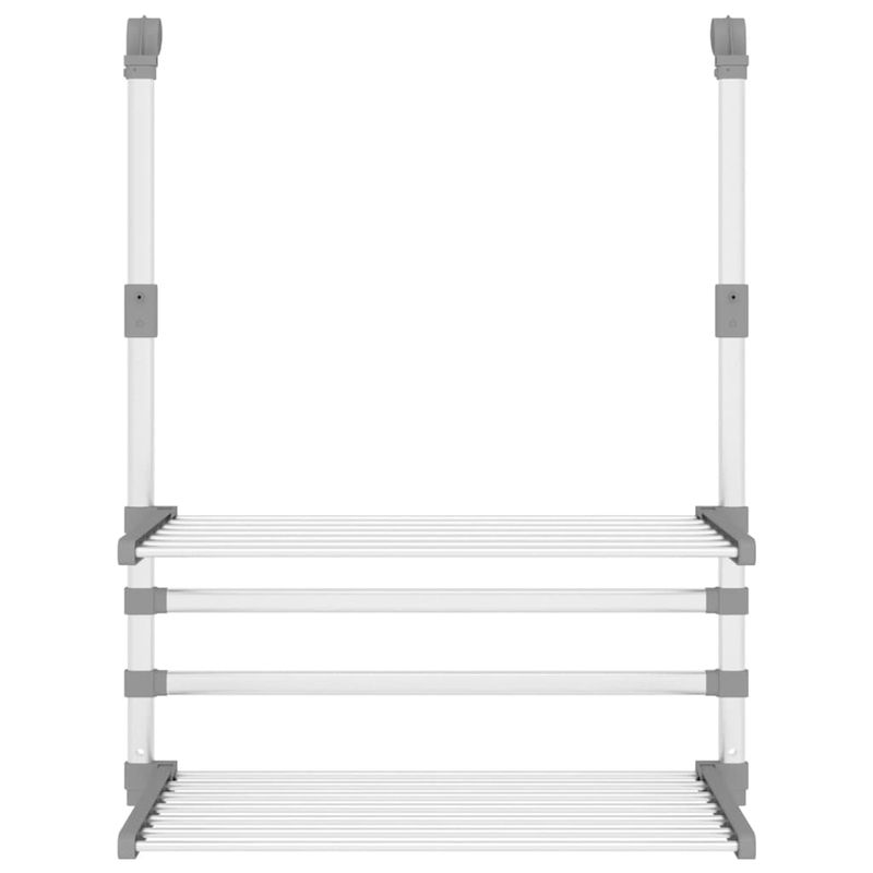 Casa si Gradina - Mobilier - Organizare si depozitare - Umerase si valeti - Suport de uscare pentru balcon, 54x25x42 cm, aluminiu - Infinity.ro
