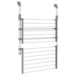 Casa si Gradina - Mobilier - Organizare si depozitare - Umerase si valeti - Suport de uscare pentru balcon, 54x25x42 cm, aluminiu - Infinity.ro