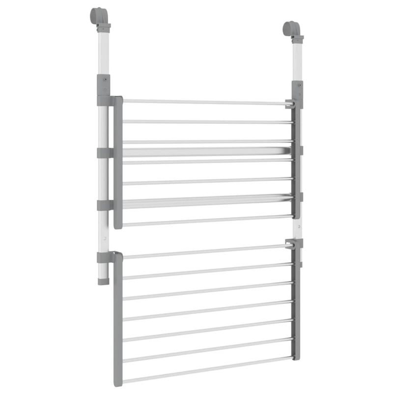 Casa si Gradina - Mobilier - Organizare si depozitare - Umerase si valeti - Suport de uscare pentru balcon, 54x25x42 cm, aluminiu - Infinity.ro