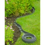 Casa si Gradina - Gradina si terasa - Garduri, panouri si accesorii - Nature Margine pentru bordura de gradina, gri, 5cmx10m - Infinity.ro