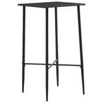 Casa si Gradina - Mobilier - Seturi de mobilier - Seturi bucatarie - Set mobilier de bar, 5 piese, negru, material textil - Infinity.ro