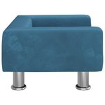 Casa si Gradina - Mobilier - Mobilier copii - Mobilier camera copiilor - Canapea pentru copii, albastru, 50x40x26,5 cm, catifea - Infinity.ro