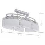Casa si Gradina - Corpuri si surse de iluminat - Lustre si pendule - Lustra cu abajururi din sticla, 4 buc., E14 - Infinity.ro