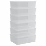 Casa si Gradina - Mobilier - Organizare si depozitare - Cutii depozitare - Cutii de depozitare din plastic, 6 buc., 25 L, stivuibile - Infinity.ro