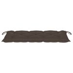 Casa si Gradina - Gradina si terasa - Mobilier exterior - Bancute de gradina - Banca de gradina cu perna, 120 cm, bambus, gri taupe, mărime 120x50x7 cm - Infinity.ro
