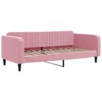Casa si Gradina - Mobilier - Paturi si accesorii - Paturi - Pat de zi, roz, 100x200 cm, catifea - Infinity.ro