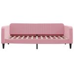 Casa si Gradina - Mobilier - Paturi si accesorii - Paturi - Pat de zi, roz, 100x200 cm, catifea - Infinity.ro