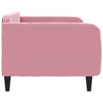 Casa si Gradina - Mobilier - Paturi si accesorii - Paturi - Pat de zi, roz, 100x200 cm, catifea - Infinity.ro