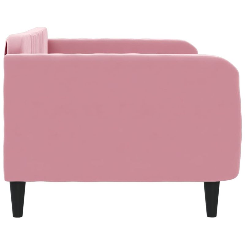 Casa si Gradina - Mobilier - Paturi si accesorii - Paturi - Pat de zi, roz, 100x200 cm, catifea - Infinity.ro