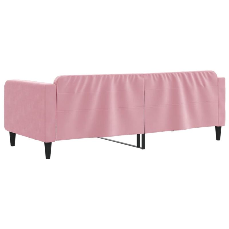 Casa si Gradina - Mobilier - Paturi si accesorii - Paturi - Pat de zi, roz, 100x200 cm, catifea - Infinity.ro