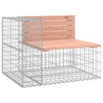 Casa si Gradina - Gradina si terasa - Mobilier exterior - Bancute de gradina - Banca de gradina design gabion 92x71x65,5 cm lemn masiv Douglas - Infinity.ro