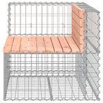 Casa si Gradina - Gradina si terasa - Mobilier exterior - Bancute de gradina - Banca de gradina design gabion 92x71x65,5 cm lemn masiv Douglas - Infinity.ro