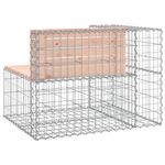 Casa si Gradina - Gradina si terasa - Mobilier exterior - Bancute de gradina - Banca de gradina design gabion 92x71x65,5 cm lemn masiv Douglas - Infinity.ro