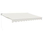 Casa si Gradina - Gradina si terasa - Umbrele si pavilioane - Umbrele - Copertina retractabila, crem, 3,5x2,5 m, textil si aluminiu - Infinity.ro