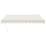 Casa si Gradina - Gradina si terasa - Umbrele si pavilioane - Umbrele - Copertina retractabila, crem, 3,5x2,5 m, textil si aluminiu - Infinity.ro