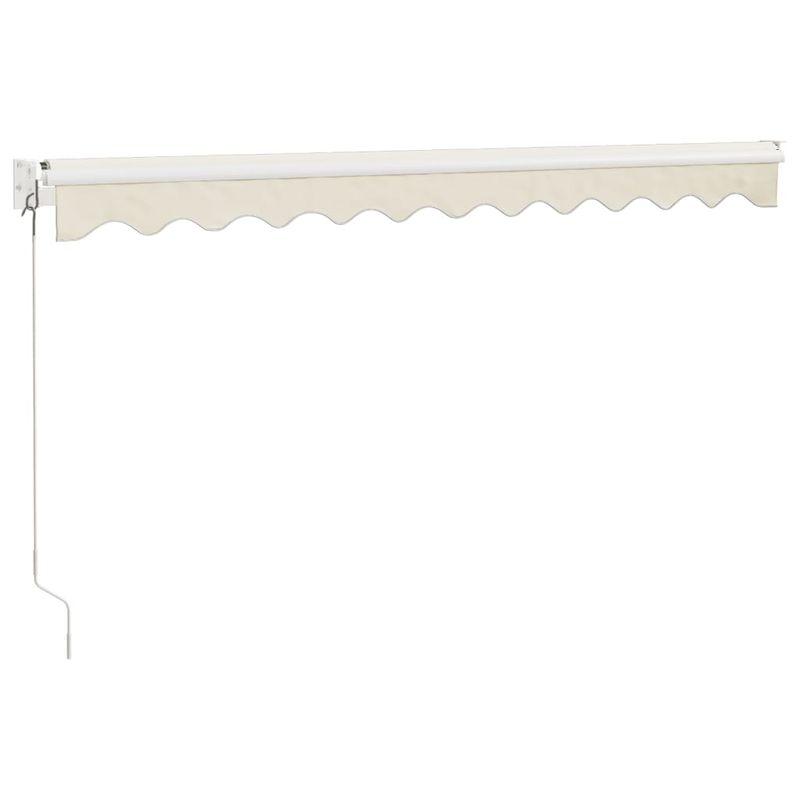 Casa si Gradina - Gradina si terasa - Umbrele si pavilioane - Umbrele - Copertina retractabila, crem, 3,5x2,5 m, textil si aluminiu - Infinity.ro