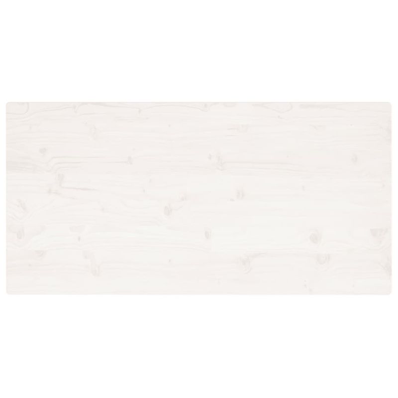 Casa si Gradina - Mobilier - Feronerie si accesorii mobila - Blat de masa alb 110x55x2,5 cm lemn masiv de pin dreptunghiular - Infinity.ro