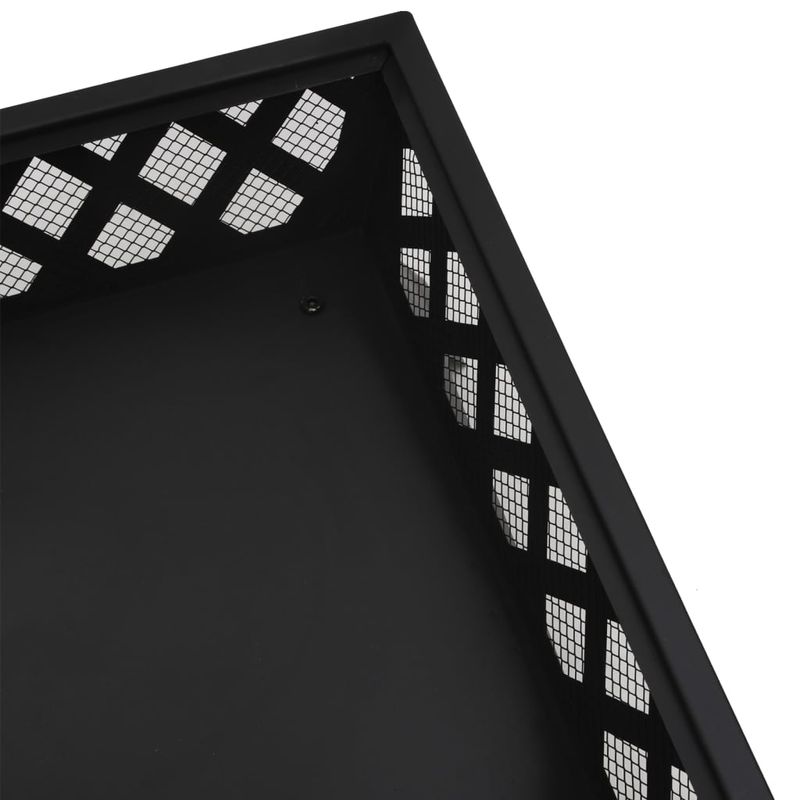 Casa si Gradina - Termice - Sobe, Seminee si accesorii - Seminee - Vatra de foc cu vatrai, 50 cm, otel, XXL - Infinity.ro